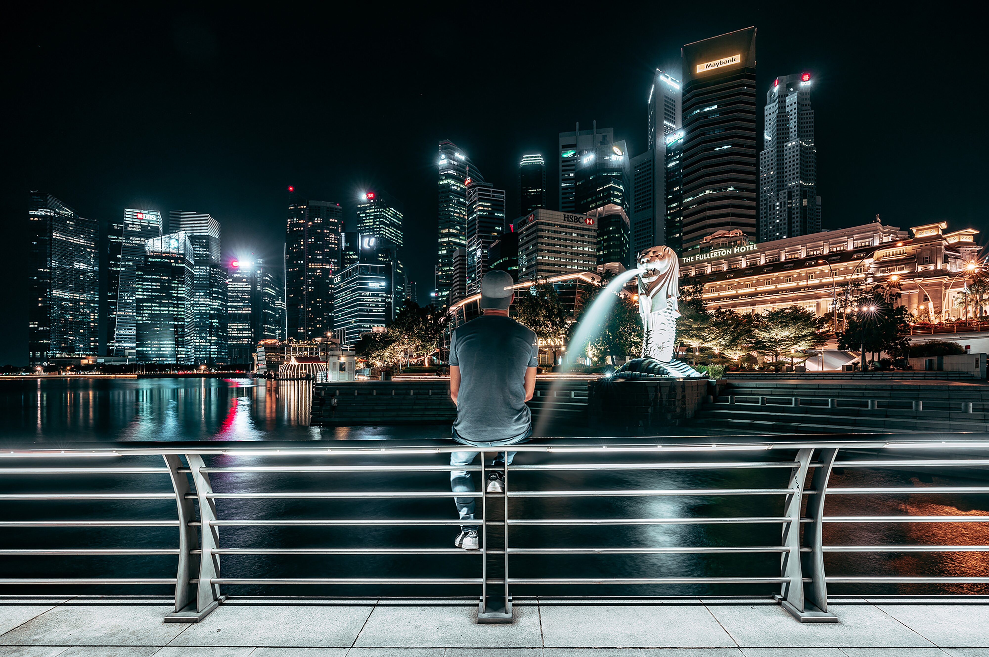 The Night Lights of Singapore